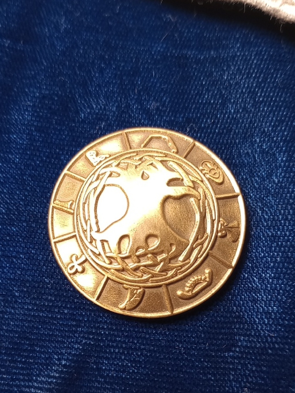 Druid's Tree Of Life Brass-toned Metal Medallion